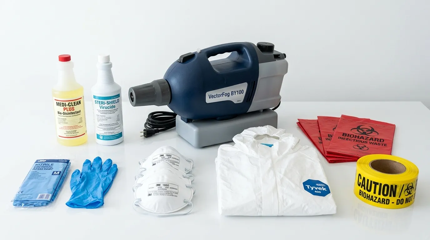 Professional biohazard remediation crew working in Gresham Park